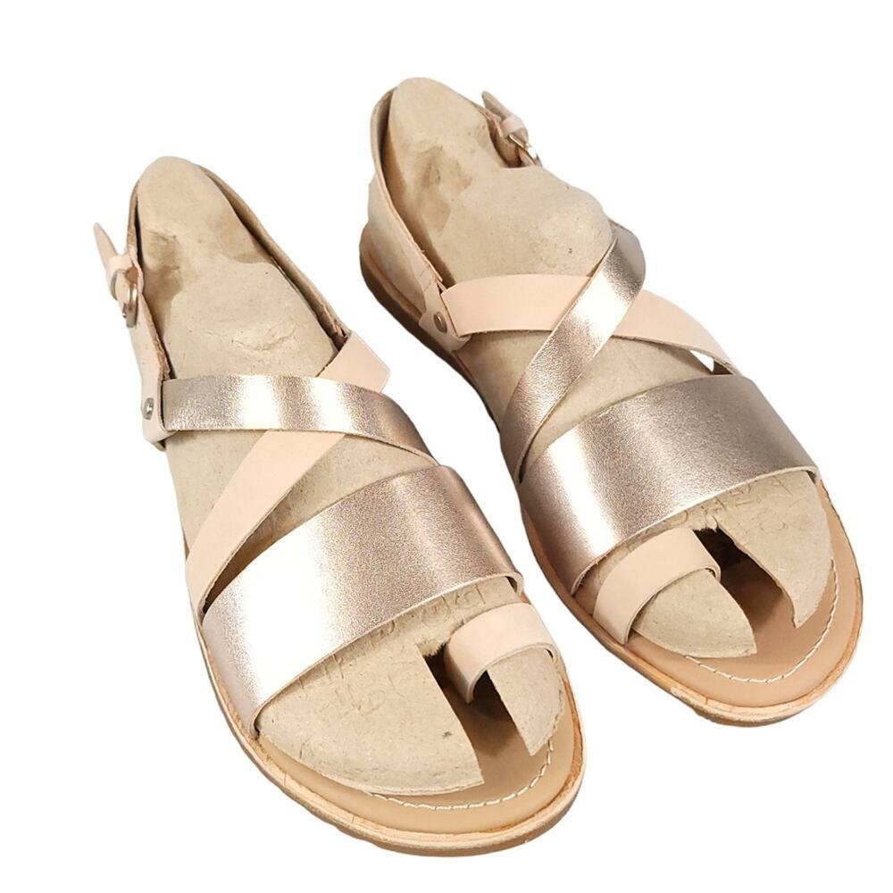 Sorel Ella Criss Cross Sandal In Natural Tan - Picture 3 of 12